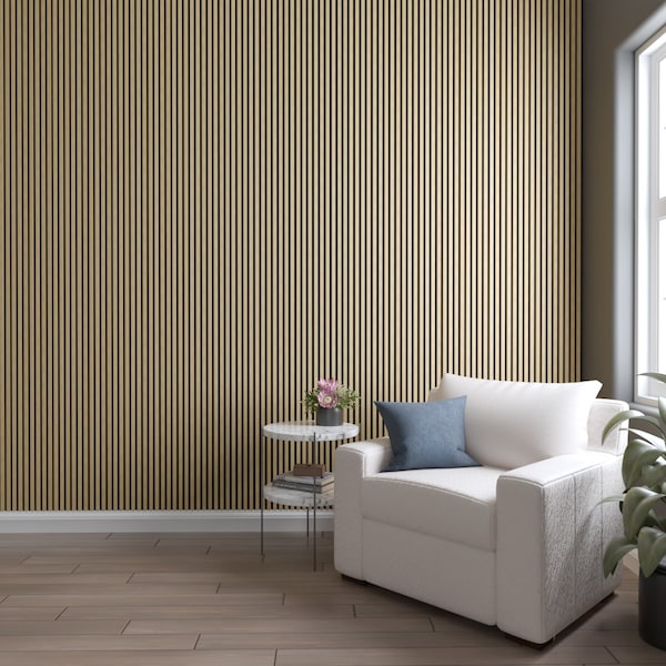Ekena Millwork AcoustixPro Noise Cancelling Traditional Small Slat Wall Panel - SWA0625X0500TRPP