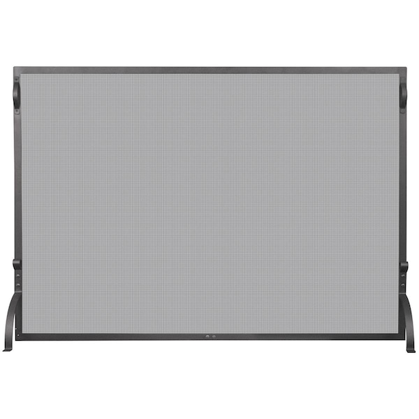 Uniflame SINGLE PANEL BLACK WROUGHT IRON SPARKGUARD - LARGE - S-1075