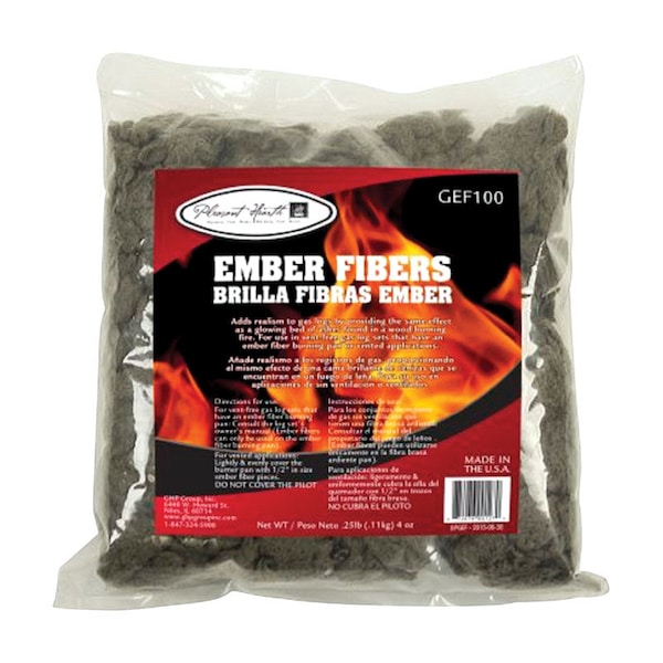 Ghp Pleasant Hearth Ember Fibers 1 hr 0.25 lb - GEF100