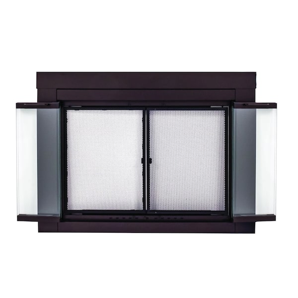 Fireplace Glass Doors Ascot Large Oil Rubbed Bronze - AT-1002OR