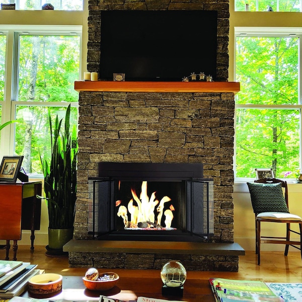 Fireplace Glass Doors Ascot Large Oil Rubbed Bronze - AT-1002OR