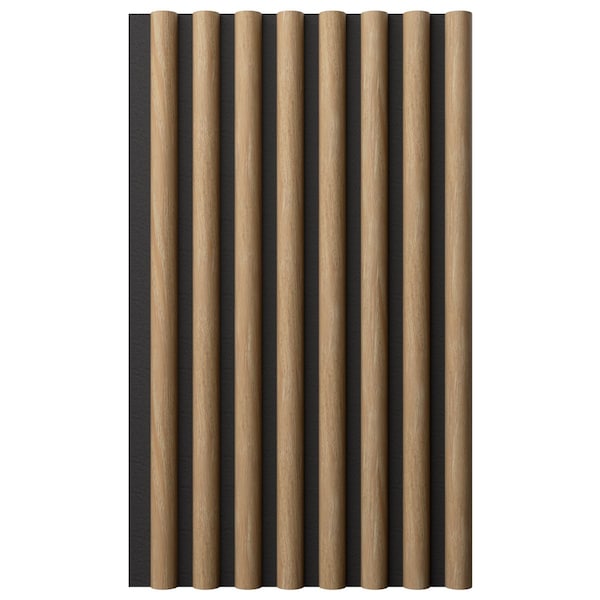 Ekena Millwork AcoustixPro Noise Cancelling Half Round Small Slat Wall Panel - SWA0625X0500HRAB