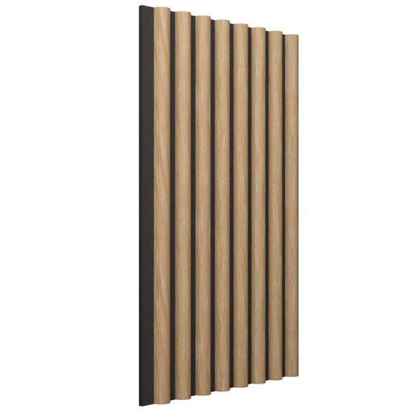 Ekena Millwork AcoustixPro Noise Cancelling Half Round Small Slat Wall Panel - SWA0625X0500HRAB