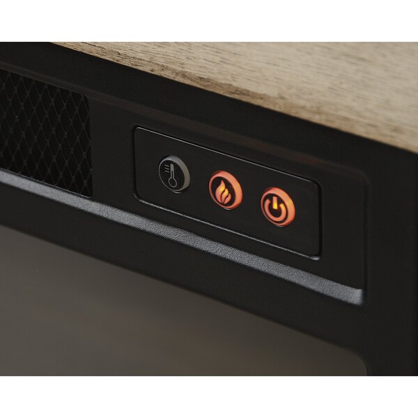 Sauder Cannery Bridge Media Fireplace , Accommodates up to a 60 in. TV weighing 70 lbs - 423001