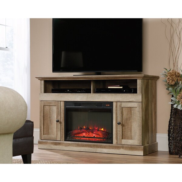 Sauder Cannery Bridge Media Fireplace , Accommodates up to a 60 in. TV weighing 70 lbs - 423001