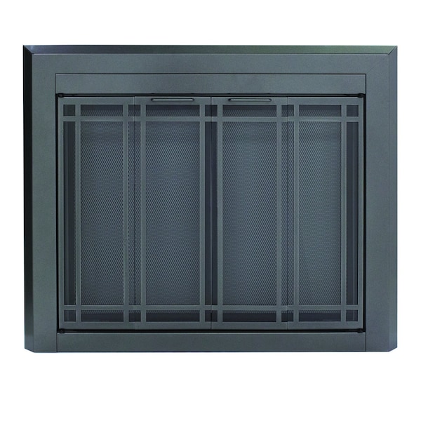 Fireplace Glass Doors Ellis Medium Gunmetal - EL-5301GM