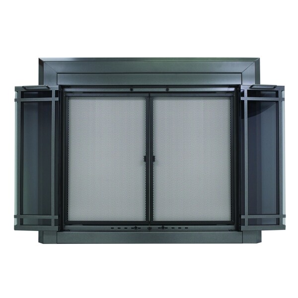 Fireplace Glass Doors Ellis Medium Gunmetal - EL-5301GM