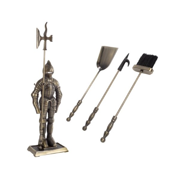 Hastings Home Hastings Home Medieval Knight Fireplace Tool Set - 415764FVV