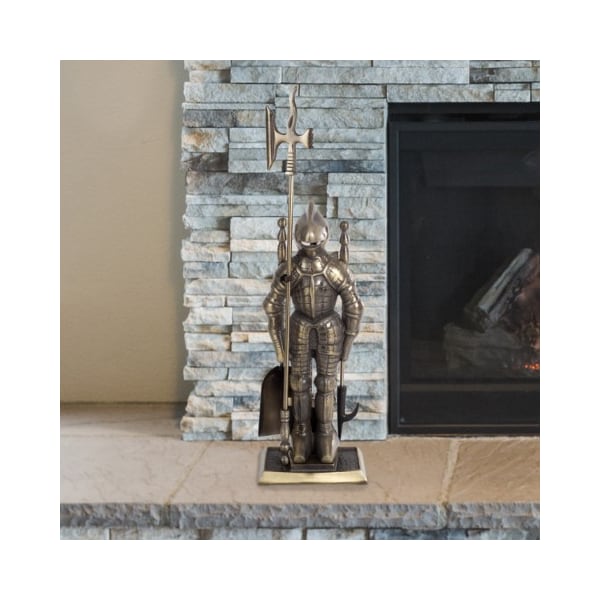 Hastings Home Hastings Home Medieval Knight Fireplace Tool Set - 415764FVV