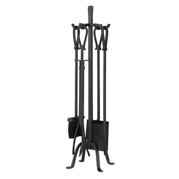 Blueprints 5 Piece Olde World Iron Fireset With Loop Handles - BL59908