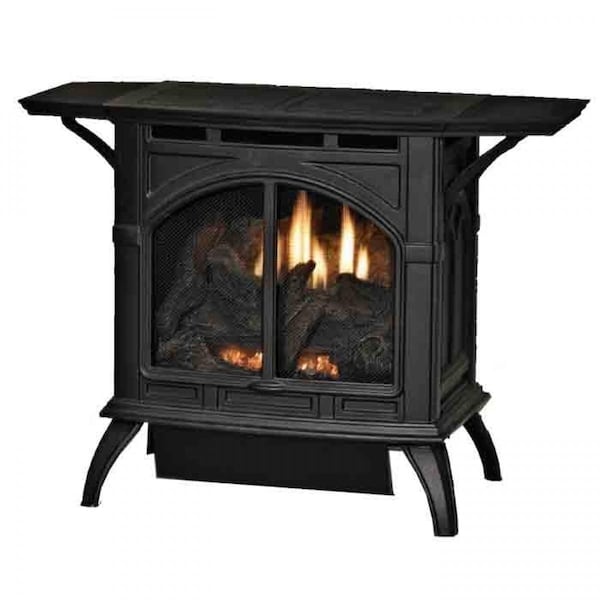 Empire 20000 BTU Propane Millivolt Contour Burner Log Set, Matte Black - VFD20CC30FP