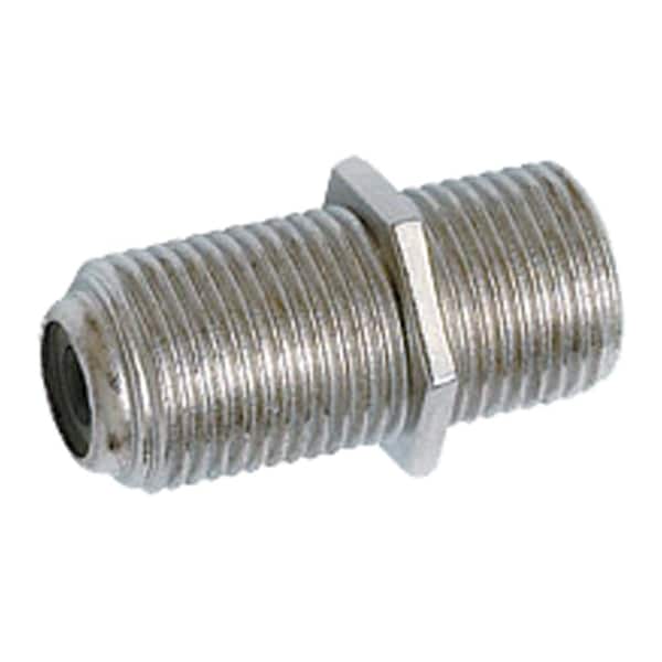 Acoplador en línea Quest Technology International F-81 (F-F), 75 Ohm - 3/4'', 900Mhz sin tuerca arandela - CFS-0181
