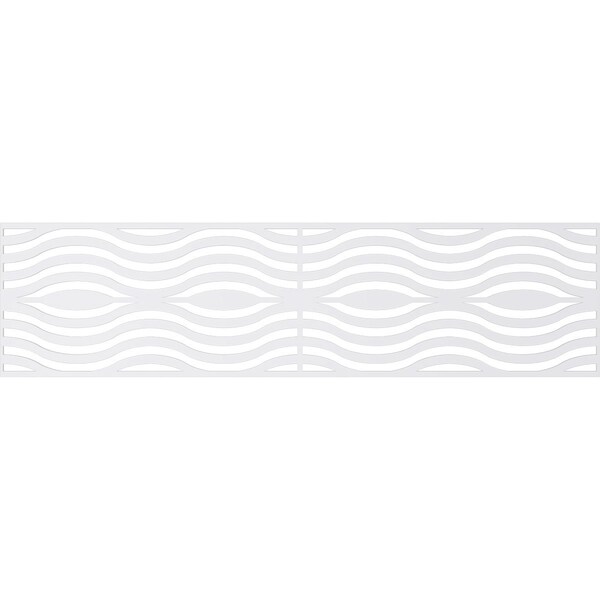 Ekena Millwork Set of Four Panels for 94 1/2"W x 24 1/4"H Parker Fretwork Wainscot Wall Paneling - WPKP12X01X47PKR