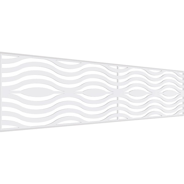 Ekena Millwork Set of Four Panels for 94 1/2"W x 24 1/4"H Parker Fretwork Wainscot Wall Paneling - WPKP12X01X47PKR