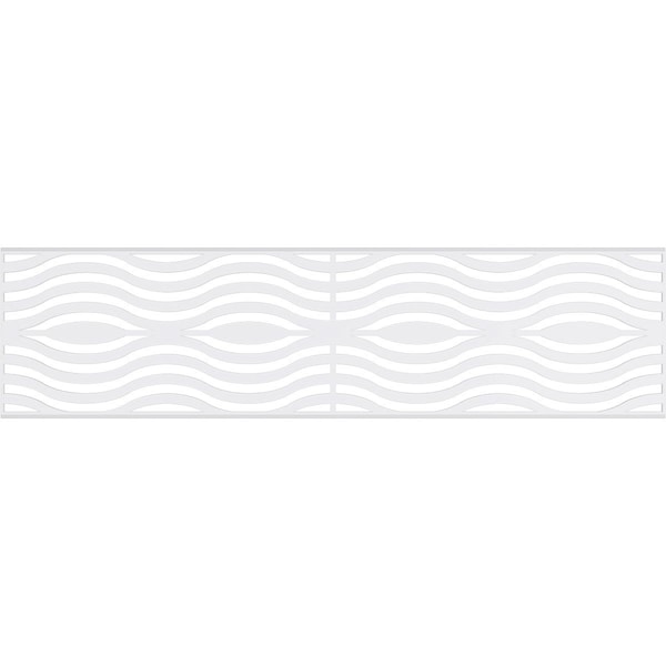 Ekena Millwork Set of Four Panels for 94 1/2"W x 24 1/4"H Parker Fretwork Wainscot Wall Paneling - WPKP12X01X47PKR