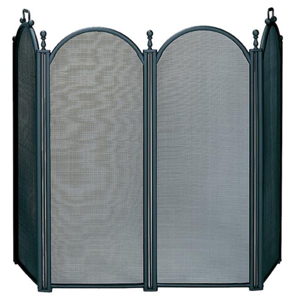 Uniflame UniFlame S-3650 4 Fold Large Diameter Black Screen w - Woven Mesh - S-3650