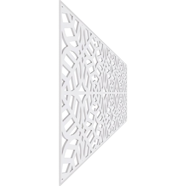 Ekena Millwork Set of Four Panels for 94 1/2"W x 32 1/4"H Garland Fretwork Wainscot Wall Paneling - WPKP16X01X47GRD