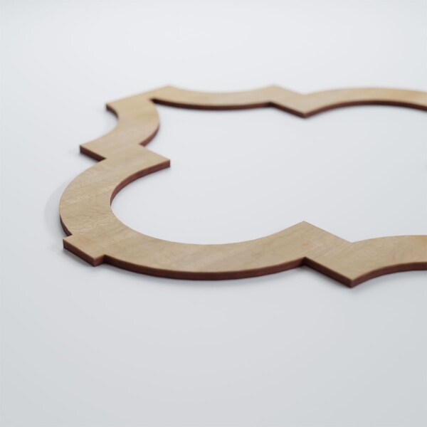 Ekena Millwork Large Marrakesh Decorative Fretwork Wood Wall Panels, Hickory, 23 3/8"W x 23 3/8"H x 3/8"T - WALW24X24X0375MRKHI