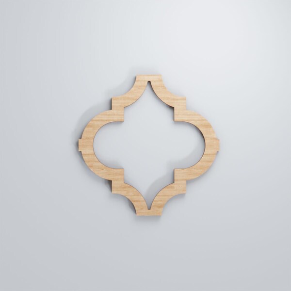 Ekena Millwork Extra Small Marrakesh Decorative Fretwork Wood Wall Panels, Alder, 7 3/8"W x 7 3/8"H x 3/8"T - WALW08X08X0375MRKAL