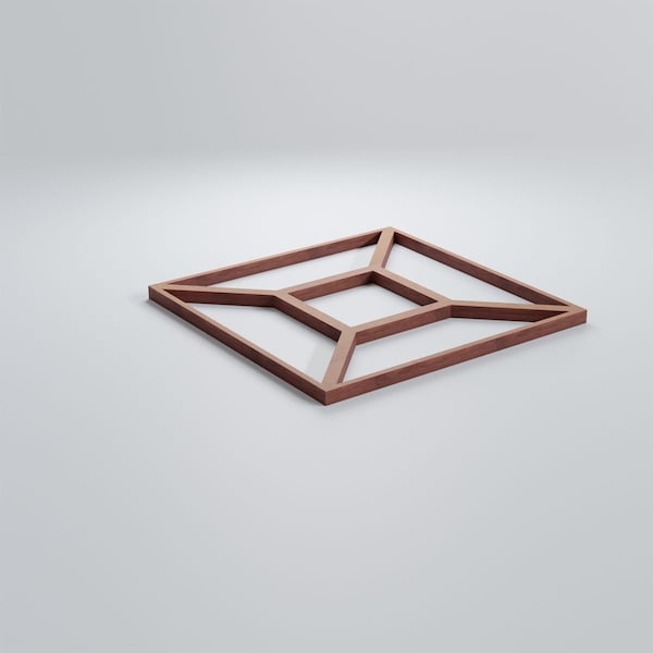 Ekena Millwork Extra Small Marion Decorative Fretwork Wood Wall Panels, Wood, 7 3/8"W x 7 3/8"H x 3/8"T - WALW08X08X0375MARMF