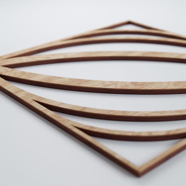 Ekena Millwork Medium Otis Decorative Fretwork Wood Wall Panels, Red Oak, 15 3/8"W x 15 3/8"H x 3/8"T - WALW16X16X0375OTSRO