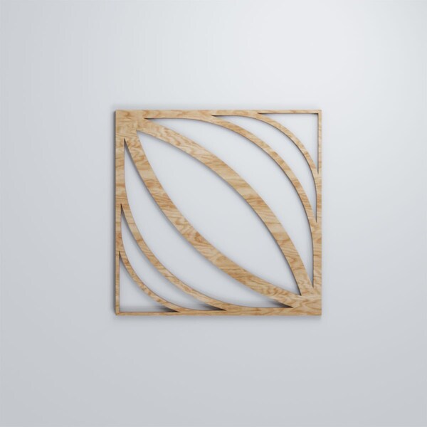 Ekena Millwork Medium Otis Decorative Fretwork Wood Wall Panels, Red Oak, 15 3/8"W x 15 3/8"H x 3/8"T - WALW16X16X0375OTSRO