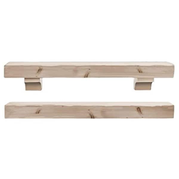 Pearl Mantels 60 in. The Shenandoah Shelf or Mantel Shelf, Unfinished - 412-60