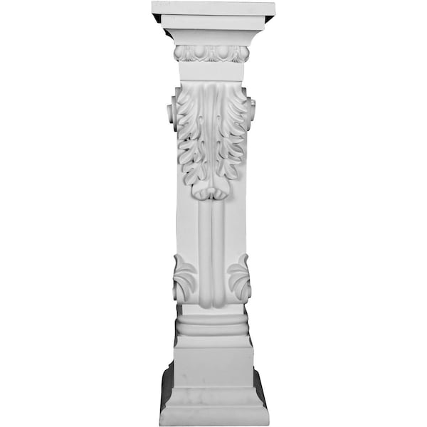 Ekena Millwork 9 7/8"W x 11 1/8"D x 34 5/8"H Scroll Leaf Surround - SUR35X10X11SC