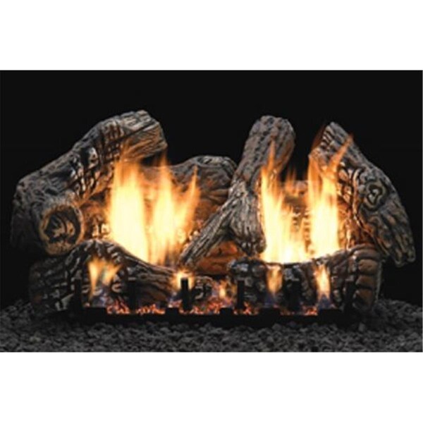 Empire 24 in. Ceramic Fiber Log Set, Charred Oak - 6 Piece - LS24C2S