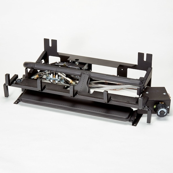 Duluth Forge Ventless Dual Fuel Log Set - 24 In. Split Red Oak, 33,000 Btu, T-Stat - DLS-24T-1