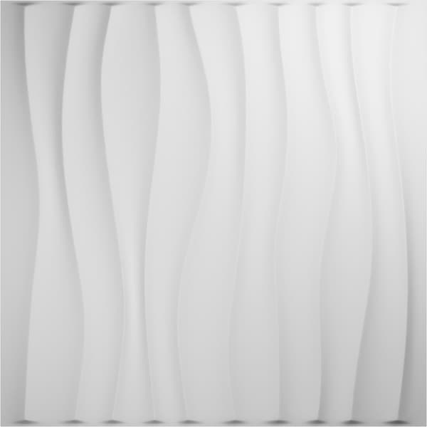 Ekena Millwork 19 5/8in. W x 19 5/8in. H Shoreline EnduraWall Decor 3D Wall Panel Covers, Total 32.1 Sq. Ft., 12PK - WP20X20SOWH-CASE-12