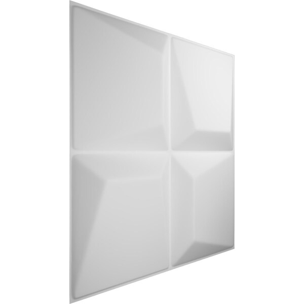 Ekena Millwork 19 5/8in. W x 19 5/8in. H Tellson EnduraWall Decor 3D Wall Panel Covers, Total 32.1 Sq. Ft., 12PK - WP20X20TEWH-CASE-12