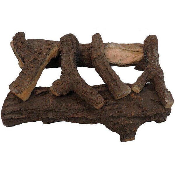 Escenario 18 in. Refactory Log Set, Palmetto Oak - 5 Piece - ES1718449