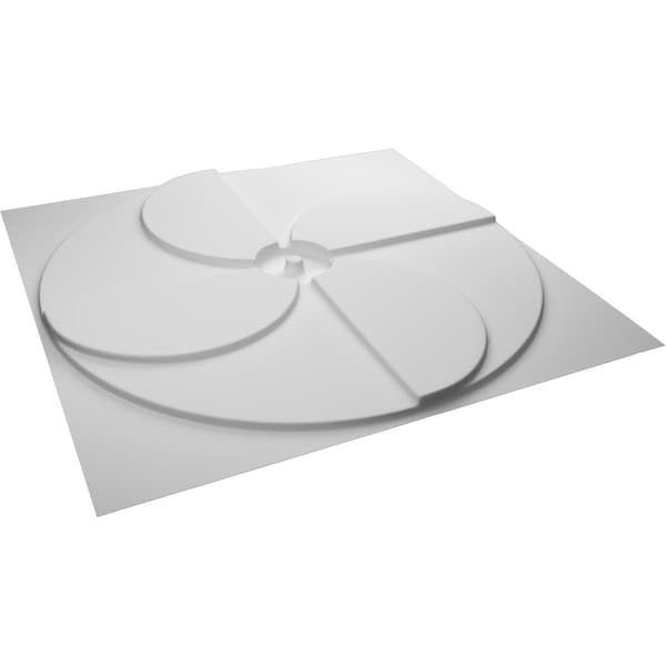 Ekena Millwork 19 5/8in. W x 19 5/8in. H Windmill EnduraWall Decor 3D Wall Panel Covers Total 53.49 Sq. Ft., 20PK - WP20X20WIWH-CASE-20