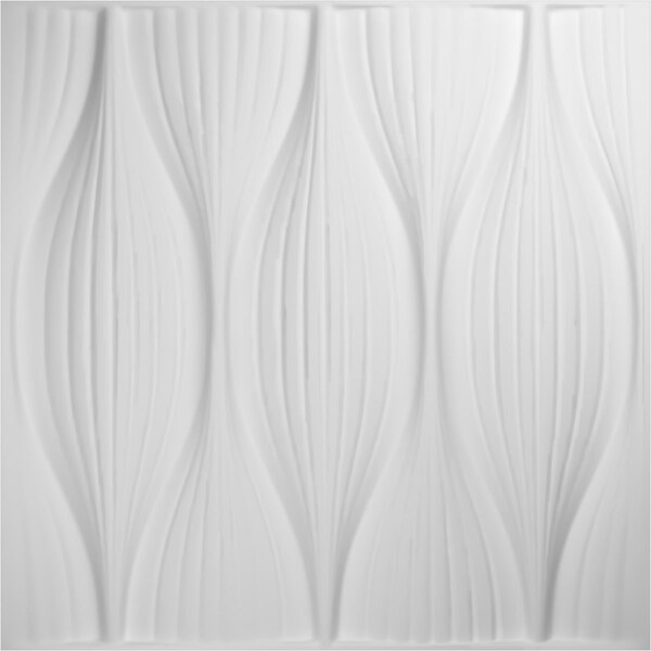Ekena Millwork 19 5/8in. W x 19 5/8in. H Willow EnduraWall Decorative 3D Wall Panel, White, 10PK - WP20X20WWWH-CASE-10