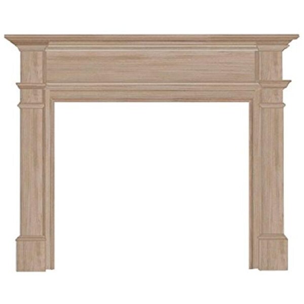 Pearl Mantels 48 in. Windsor Fireplace Mantel Surround, Unfinished - 120-48