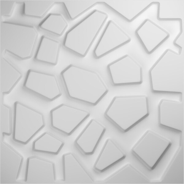 Ekena Millwork 19 5/8in. W x 19 5/8in. H Dublin EnduraWall Decor 3D Wall Panel Covers Total 53.49 Sq. Ft., 20PK - WP20X20DUWH-CASE-20
