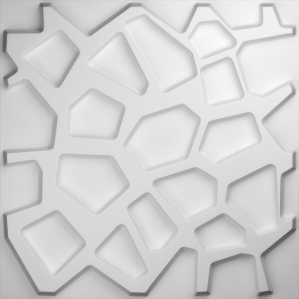Ekena Millwork 19 5/8in. W x 19 5/8in. H Dublin EnduraWall Decor 3D Wall Panel Covers Total 53.49 Sq. Ft., 20PK - WP20X20DUWH-CASE-20