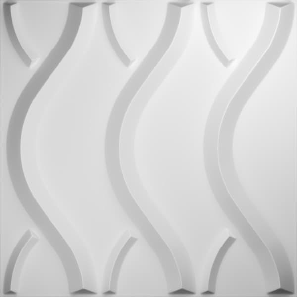 Ekena Millwork 19 5/8in. W x 19 5/8in. H Nexus EnduraWall Decor 3D Wall Panel Covers Total 133.73 Sq. Ft., 50PK - WP20X20NXWH-CASE-50