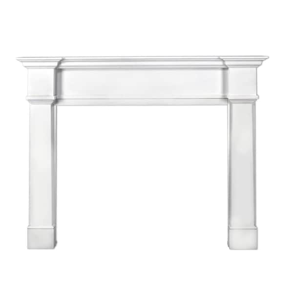 Pearl Mantels 48 In. The Richmond Fireplace Mantel Medium Density Fiberboard, White Paint - 550-48