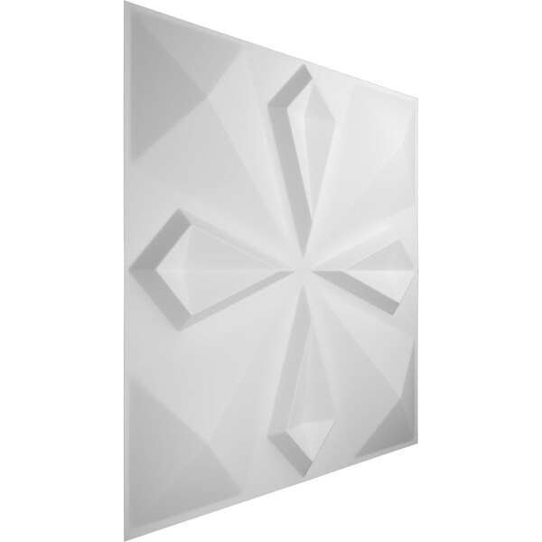 Ekena Millwork 19 5/8in. W x 19 5/8in. H Nikki EnduraWall Decorative 3D Wall Panel Covers Total 53.49 Sq. Ft., 20PK - WP20X20NKWH-CASE-20