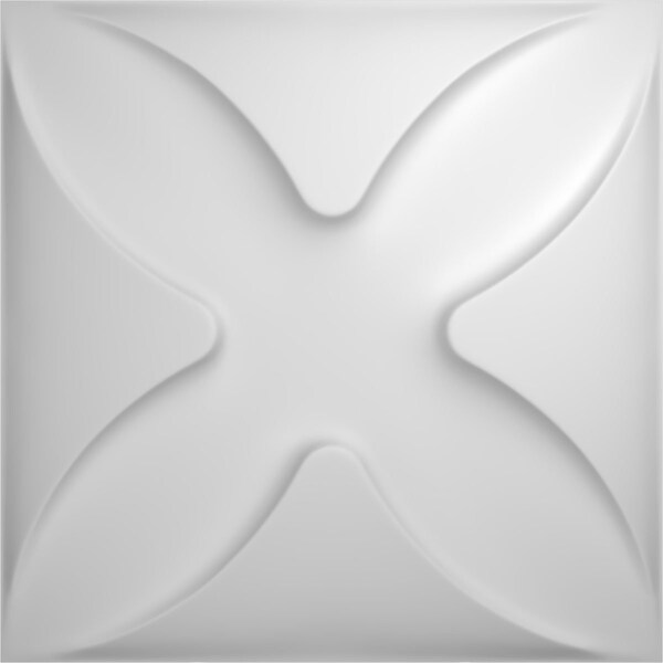 Ekena Millwork Austin EnduraWall Decorative 3D Wall Panel, White, 11 7/8"W x 11 7/8"H - WP12X12AUWH