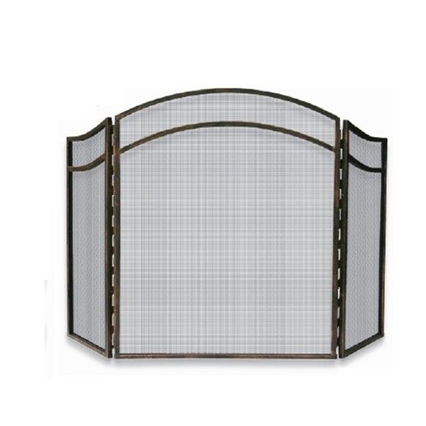 Blue Rhino Blue Rhino S-1692 3 FOLD ANTIQUE RUST WROUGHT IRON ARCH TOP SCREEN - S-1692
