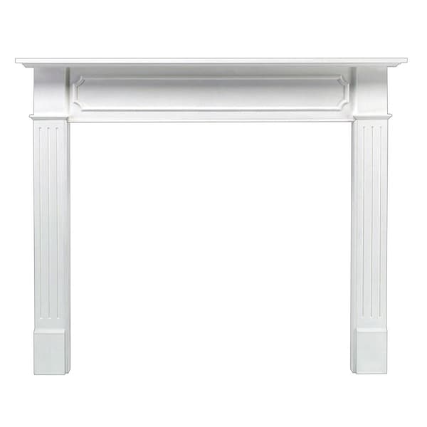 Pearl Mantels 48 In. The Berkley Fireplace Mantel Medium Density Fiberboard, White Paint - 520-48