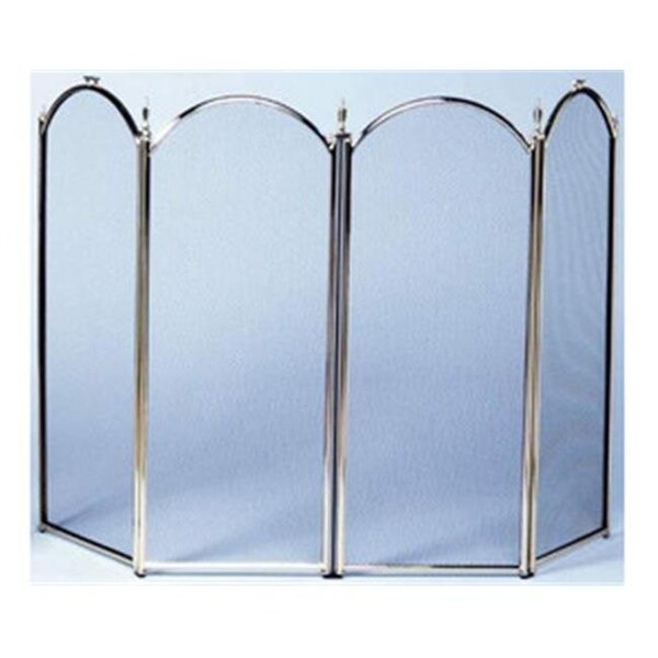 Uniflame Uniflame S41010Pb 4 Fold Polished Brass Screen- S-2113 - S41010PB