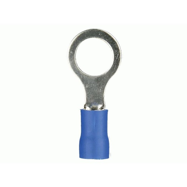 Terminales para anillo de vinilo azul de Metra Electronics calibre 16-14, 1/4 pulgada, paquete de 100 - BVRT14