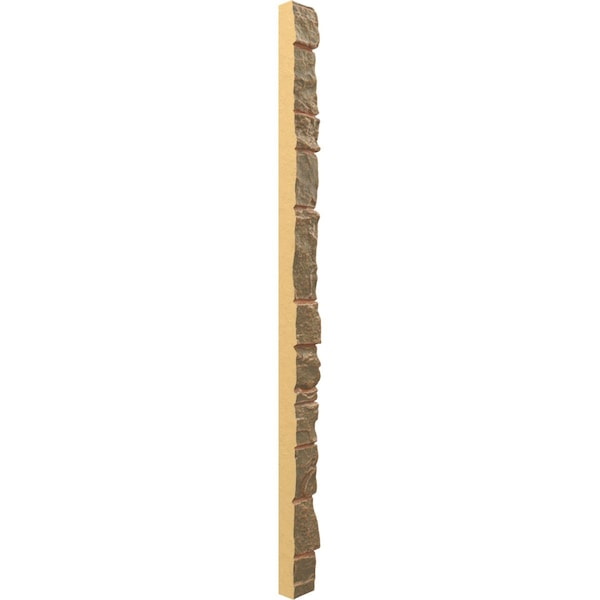 Ekena Millwork Universal Outside Corner for StoneWall Faux Stone Siding Panels - PNUOC03X48IM