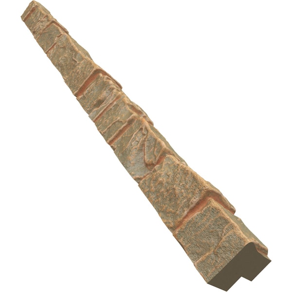Ekena Millwork Universal Outside Corner for StoneWall Faux Stone Siding Panels - PNUOC03X48IM