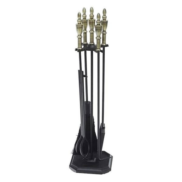 Achla Designs Achla WR-47AB Westford Tool Set; Antique Brass & Black - WR-47AB