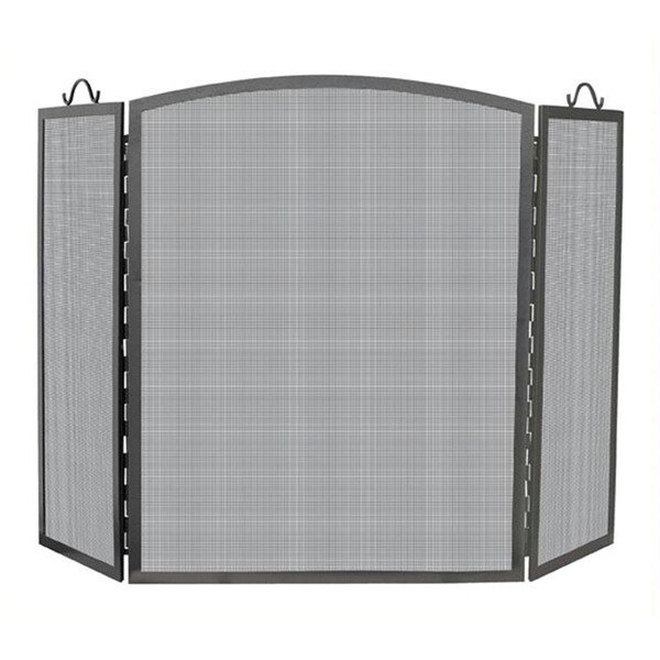 Uniflame 3 Panel Olde World Iron Arch Top Screen Large - S-1172